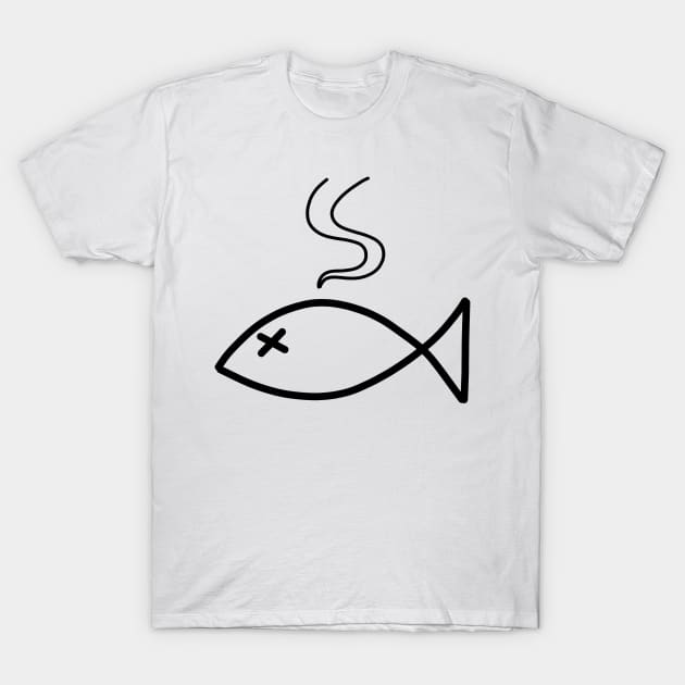 Bad Fish (black) T-Shirt by tabslabred